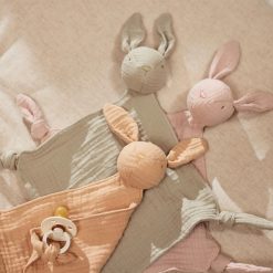 Jollein Doudou | Doudou Attache Sucette Lapin - Olive Green