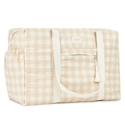 Nobodinoz Sac A Langer | Sac A Langer Opera - Ivory Checks