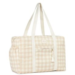 Nobodinoz Sac A Langer | Sac A Langer Opera - Ivory Checks