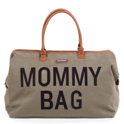 Childhome Sac A Langer | Mommy Bag Large Canvas - Kaki