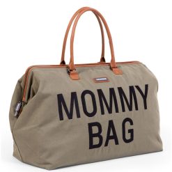 Childhome Sac A Langer | Mommy Bag Large Canvas - Kaki