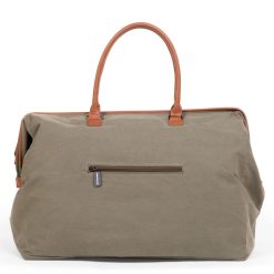 Childhome Sac A Langer | Mommy Bag Large Canvas - Kaki