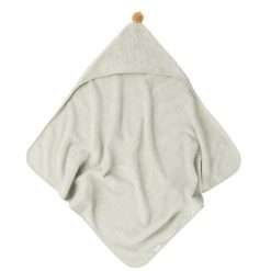 Nobodinoz Sortie De Bain Personnalisee | Cape De Bain So Cute - Sage Green