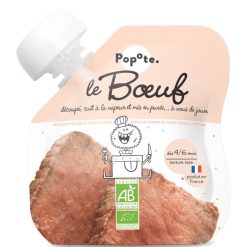 Popote Nourriture Bebe | Gourde Repas Bio Boeuf - 60 G