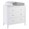 Maison Charlotte Meuble Bebe | Commode Et Plan A Langer Opera - Blanc