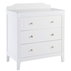 Maison Charlotte Meuble Bebe | Commode Et Plan A Langer Opera - Blanc