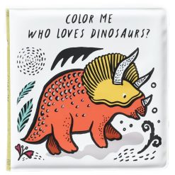 Wee Gallery Livres | Livre De Bain Color Me - Who Loves Dinosaurs