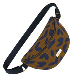 Nobodinoz Parents | Sac Banane Paris-Tokyo - Blue Leaves