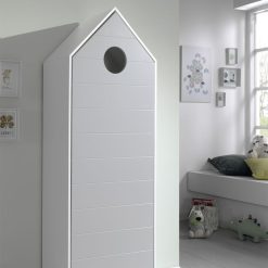 VIPACK Meuble Bebe | Armoire Casami 1 Porte - Gris