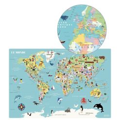 Vilac Mes Premiers Jouets | Carte Du Monde Magnetique - Ingela P. Arrhenius