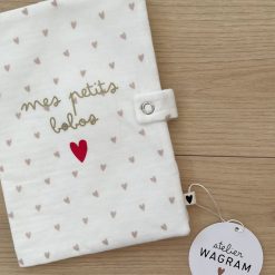 Atelier Wagram Textile | Protege-Carnet De Sante - Coeurs Mes Petits Bobos