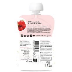 Popote Nourriture Bebe | Gourde Repas Bio Fraises - 120 G