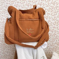 Atelier Wagram Sac A Langer | Sac A Langer - Caramel Le Plein D'Amour