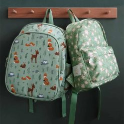 A Little Lovely Company Bagagerie Enfant | Petit Sac A Dos - Fleurs Sauge