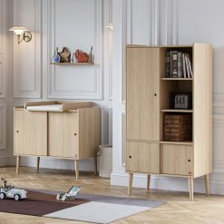 Vox Meubles Meuble Bebe | Armoire 1 Porte Retro - Chene