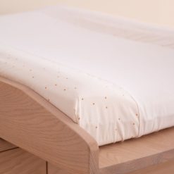 Nobodinoz Matelas Et Housse A Langer | Housse Matelas A Langer Calma - Honey Sweet Dots & Natural