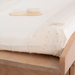 Nobodinoz Matelas Et Housse A Langer | Housse Matelas A Langer Calma - Honey Sweet Dots & Natural