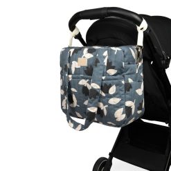 Nobodinoz Sac A Langer | Sac A Langer Hyde Park - Blue Black Tulips