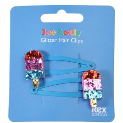 Rex London Barrettes | Lot De 2 Barrettes A Paillettes - Batonnet Glace