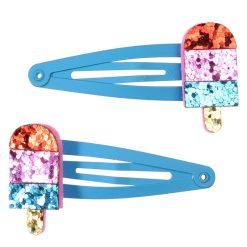 Rex London Barrettes | Lot De 2 Barrettes A Paillettes - Batonnet Glace