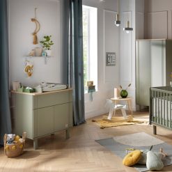 Sauthon Meuble Bebe | Commode Et Plan A Langer Eleonore - Kaki