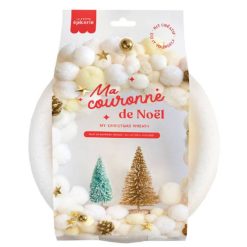 La Petite Epicerie Loisirs Creatifs | Kit Couronne De Noel - Blanc