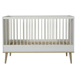 Quax Meuble Bebe | Lit Bebe Evolutif Flow White - 70 X 140 Cm