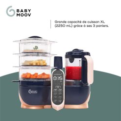 Babymoov Cuiseur & Mixeur | Nutribaby (+) Xl Et Livret Recettes - Bleu