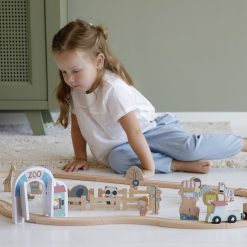 Little Dutch Mes Premiers Jouets | Extension Zoo Circuit Train En Bois