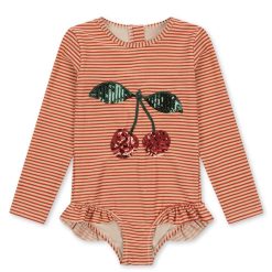 Konges Sløjd Accessoires Bebe | Maillot De Bain Jade Glitter Stripes - 6 Mois