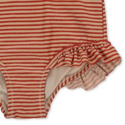 Konges Sløjd Accessoires Bebe | Maillot De Bain Jade Glitter Stripes - 6 Mois