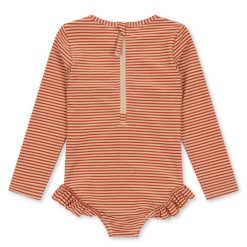 Konges Sløjd Accessoires Bebe | Maillot De Bain Jade Glitter Stripes - 6 Mois