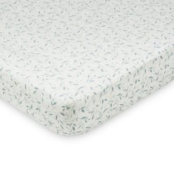 Camcam Copenhagen Matelas Et Housse A Langer | Housse De Matelas A Langer - Green Leaves