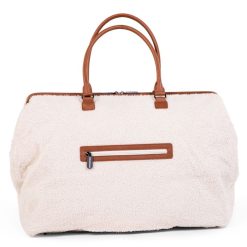 Childhome Sac A Langer | Mommy Bag Large - Teddy Ecru