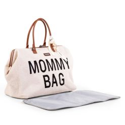 Childhome Sac A Langer | Mommy Bag Large - Teddy Ecru