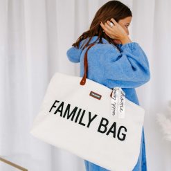 Childhome Sac A Langer | Family Bag Teddy - Ecru