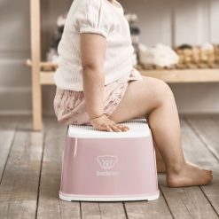 BabyBjörn Hygiene & Soin | Marchepied - Rose Pastel Et Blanc