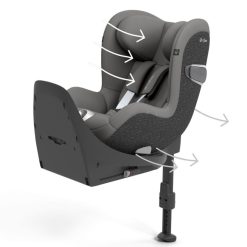 Cybex Groupe 0+/1 | Siege Auto Sirona T I-Size Groupe 0+/1 - Mirage Grey