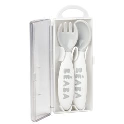 BÉABA Repas | Lot De 2 Couverts Ergonomiques 2Eme Age - Light Mist