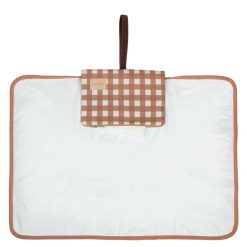 Nobodinoz Matelas Et Housse A Langer | Tapis A Langer Impermeable Hyde Park - Terracotta Checks