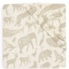 Jollein Literie Bebe | Drap Housse Jersey Animals Nougat - 70 X 140 Cm