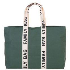 Childhome Sac A Langer | Family Bag Signature Canvas - Vert