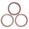 mushie Hygiene & Soin | Lot De 3 Bracelets De Dentition - Linen Peony & Pale Pink