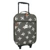 Kidzroom Bagagerie Enfant | Valise A Roulettes Current Legend - Avions Kaki