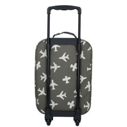 Kidzroom Bagagerie Enfant | Valise A Roulettes Current Legend - Avions Kaki