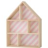 Bloomingville Meuble Bebe | Etagere Maison A Compartiments - Bois/Rose