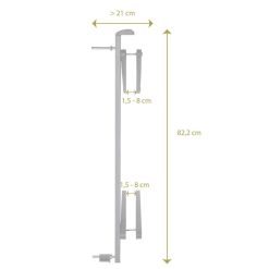 Geuther Barriere De Securite | Systeme De Blocage Supplementaire Pour Easylock Wood Plus - Gris Anthracite