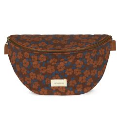 Nobodinoz Parents | Sac Banane Paris-Tokyo - Maroon Poppies