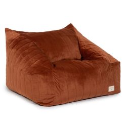 Nobodinoz Meuble Bebe | Fauteuil Chelsea Velvet - Wild Brown